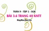 Bài 3.6 Toán 9 tập 1 SGK Kết nối tri thức